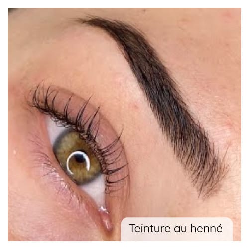 Sourcils teinture au henné